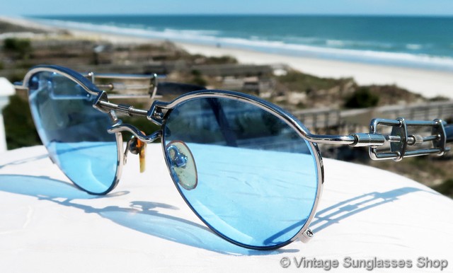 Jean Paul Gaultier 56 0174 Blue Lens Sunglasses